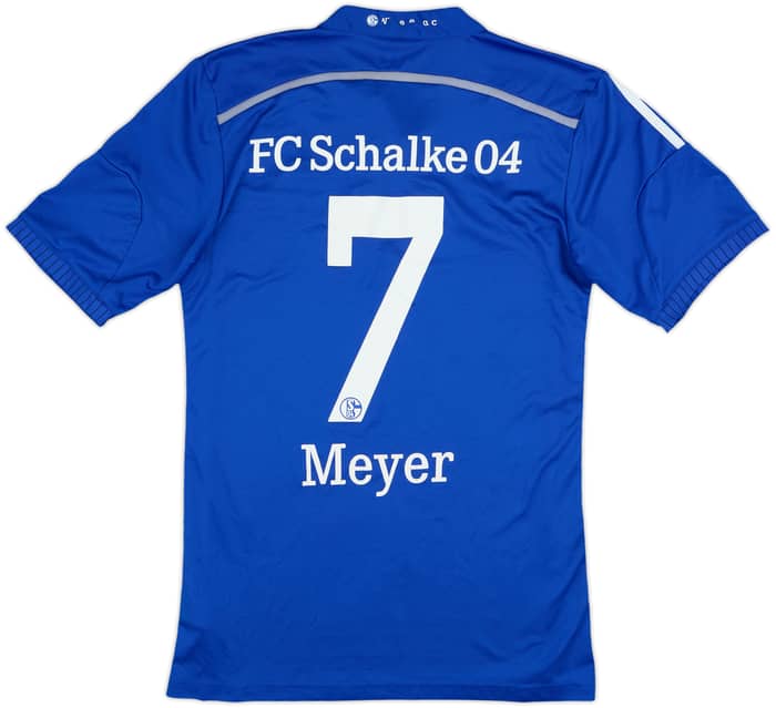 2014-16 Schalke Home Shirt Meyer #7 - 6/10 - (S)
