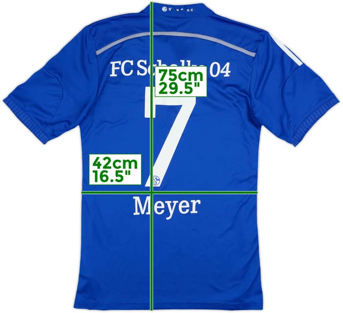 2014-16 Schalke Home Shirt Meyer #7 - 6/10 - (S)