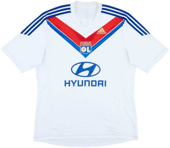 2013-14 Lyon Home Shirt Lacazette #10 - 6/10 - (XL)