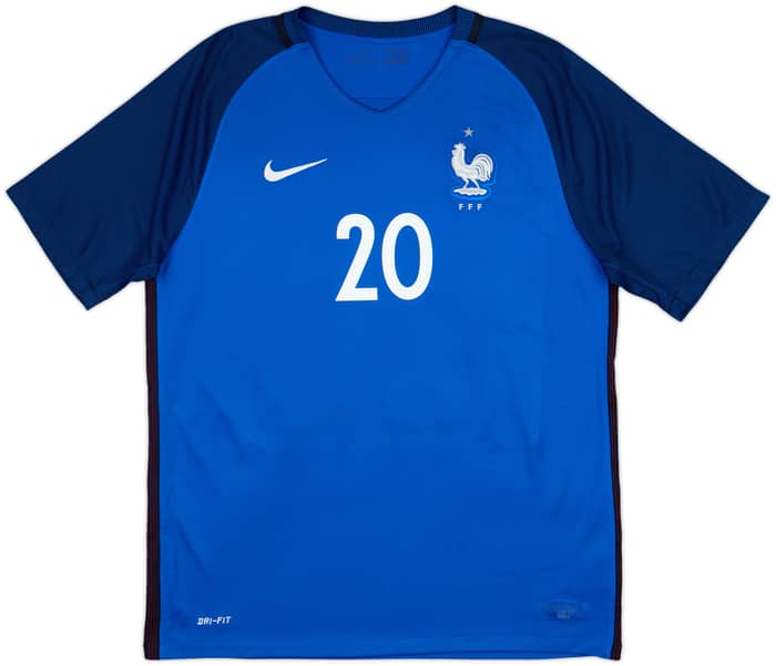 2016-17 France Home Shirt Mbappe #20 - 8/10 - (L)