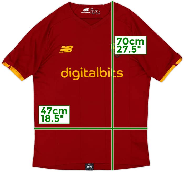 2021-22 Roma Home Shirt - 8/10 - (S)