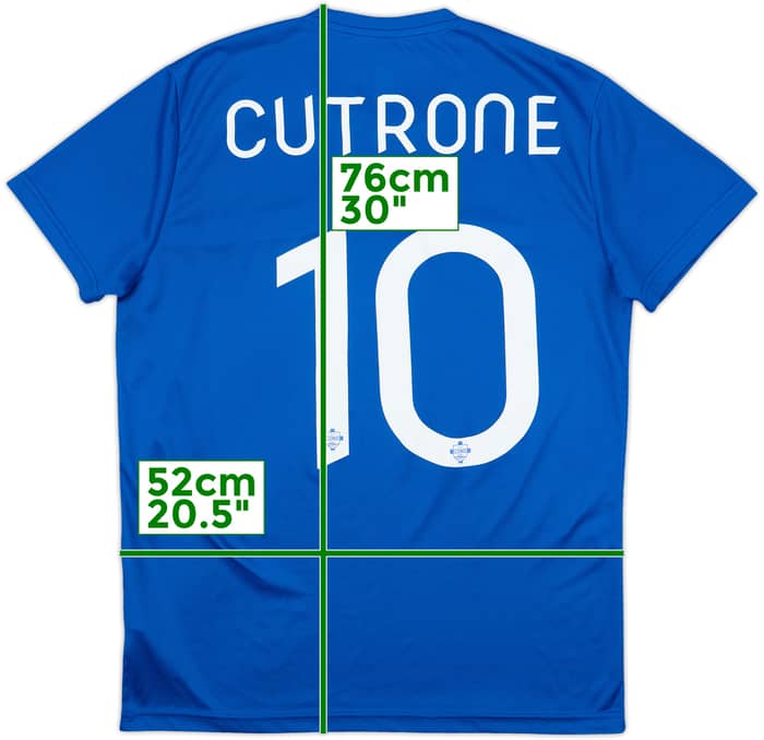 2023-24 Como Errea Training Shirt Cutrone #10 - 7/10 - (M)