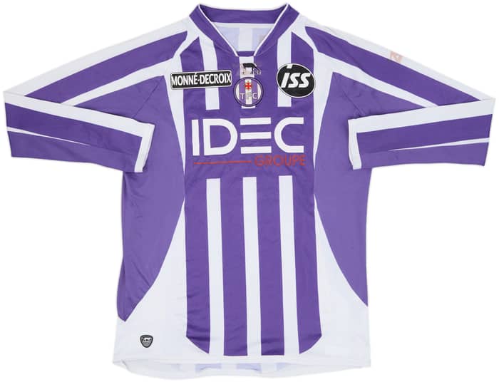 2008-09 Toulouse Home L/S Shirt - 5/10 - (L)