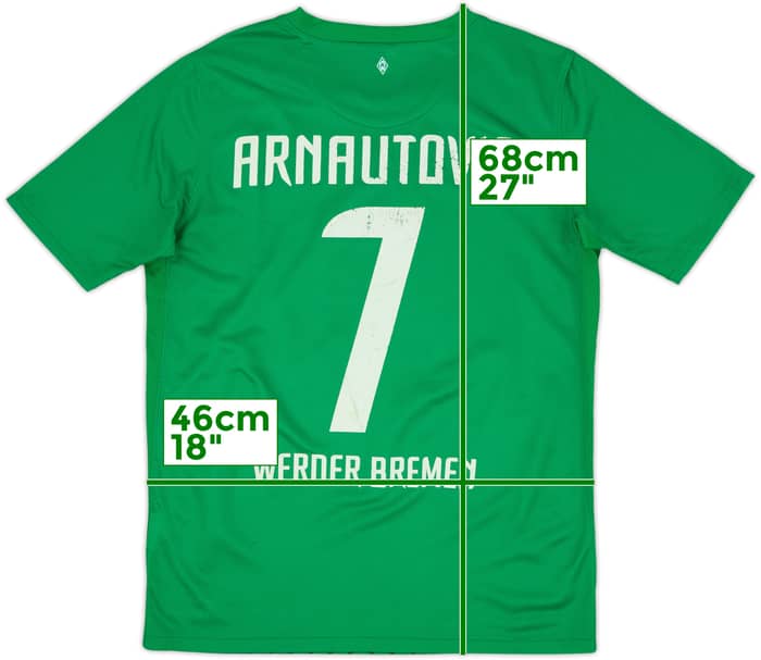2011-12 Werder Bremen Home Shirt Arnautovic #7 - 4/10 - (XL.Boys)