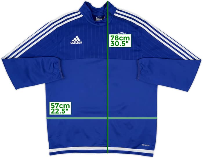 2015-16 Chelsea adidas 1/4 Zip Drill Top - 8/10 - (L)