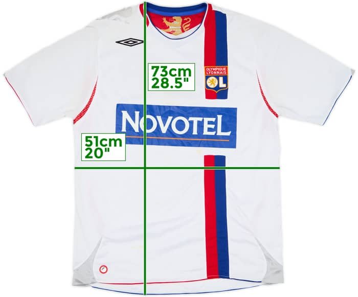 2006-07 Lyon Home Shirt - 4/10 - (L)