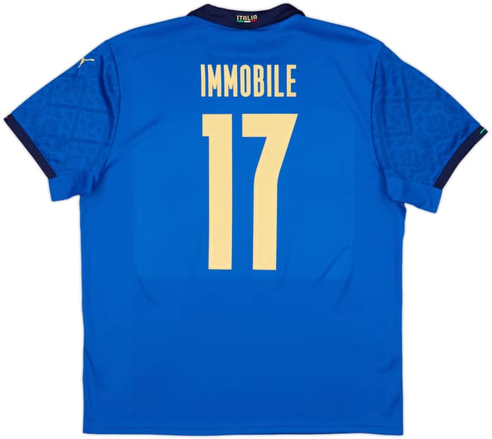 2020-21 Italy Home Shirt Immobile #17 - 9/10 - (XL)