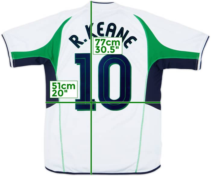 2002-03 Ireland Away Shirt R.Keane #10 - 6/10 - (M)