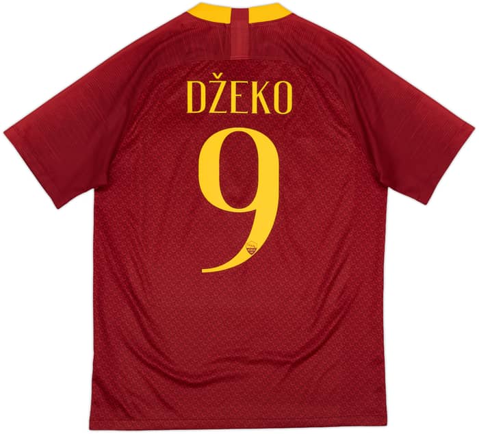 2018-19 Roma Home Shirt Dzeko #9 - 8/10 - (M)