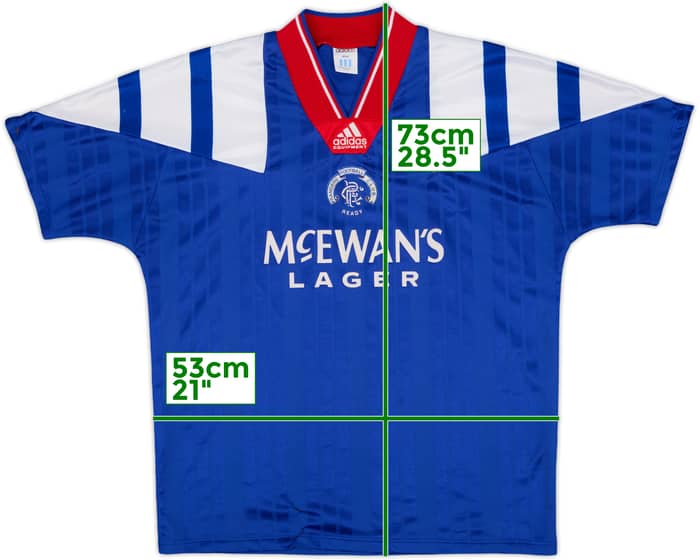 1992-94 Rangers Home Shirt - 5/10 - (M)