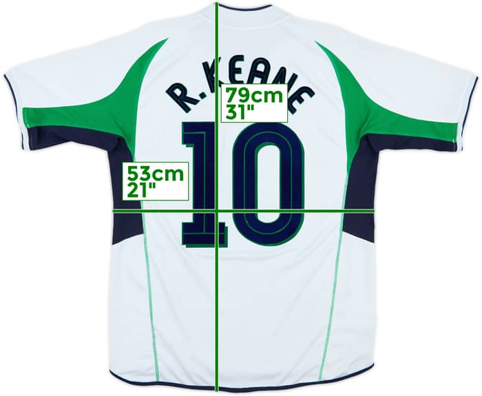2002-03 Ireland Away Shirt R.Keane #10 - 8/10 - (L)