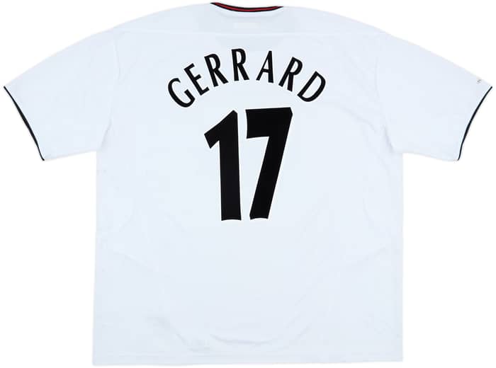 2003-04 Liverpool Away Shirt Gerrard #17 - 7/10 - (XXL)