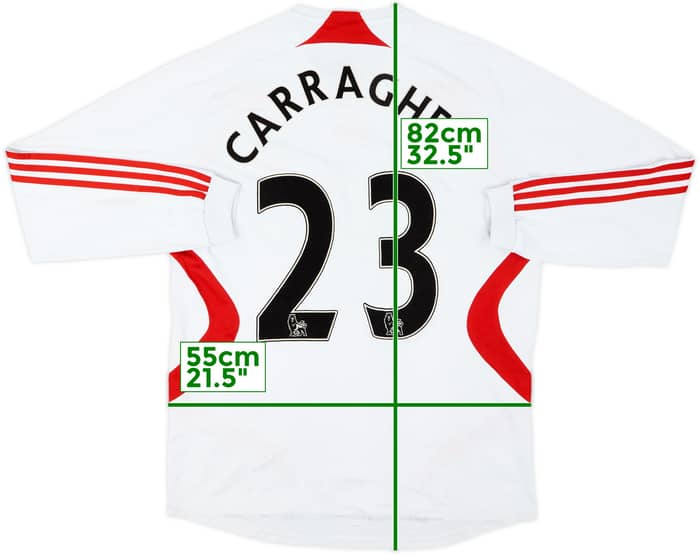 2007-08 Liverpool Away L/S Shirt Carragher #23 - 3/10 - (L)
