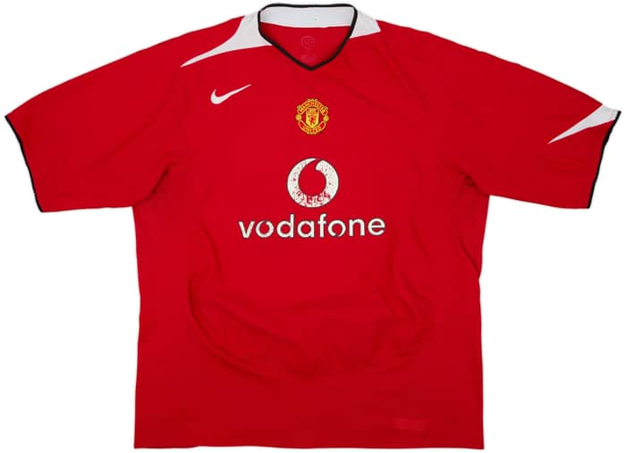 2004-06 Manchester United Home Shirt - 5/10 - (XL)
