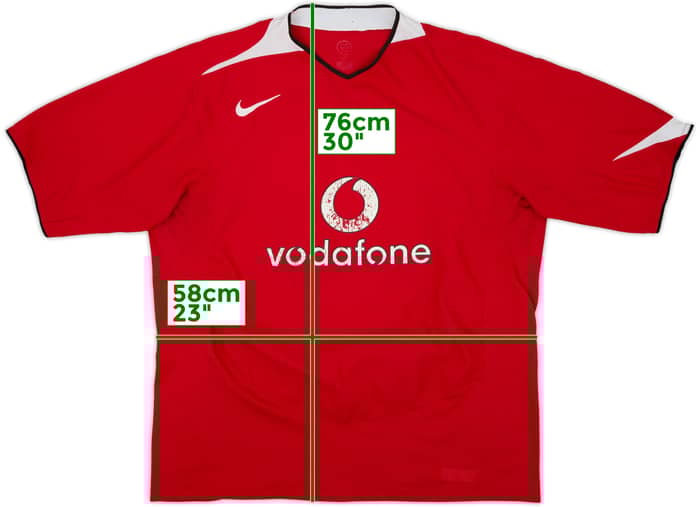 2004-06 Manchester United Home Shirt - 5/10 - (XL)