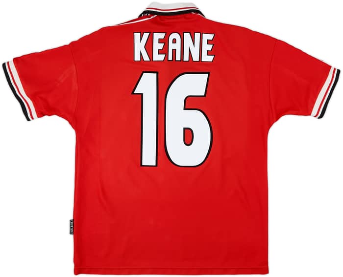 1998-00 Manchester United Home Shirt Keane #16 - 7/10 - (M)