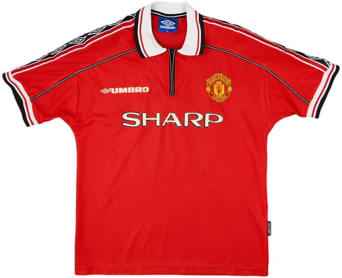 1998-00 Manchester United Home Shirt Keane #16 - 7/10 - (M)