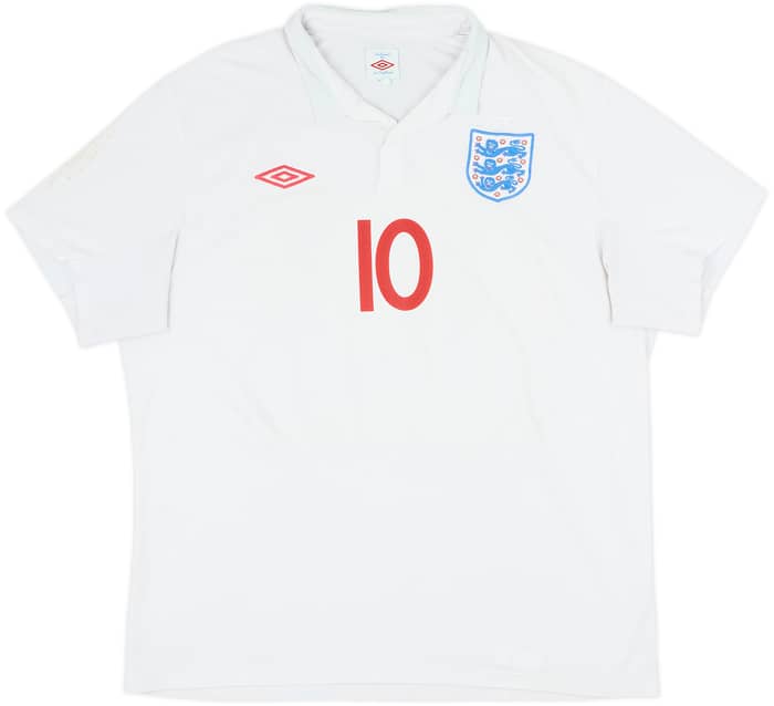 2009-10 England Home Shirt Rooney #10 - 8/10 - (XL)