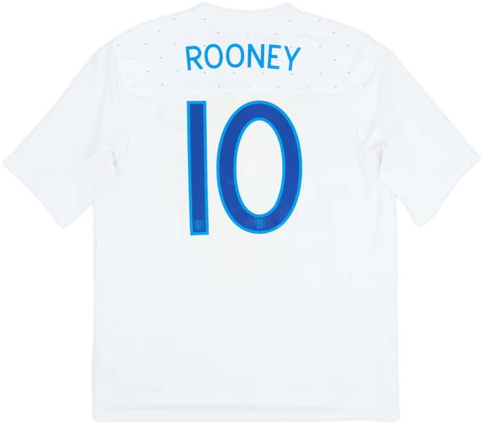 2010-11 England Home Shirt Rooney #10 - 6/10 - (XL)