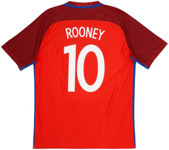 2016-17 England Authentic Away Shirt Rooney #10 - 4/10 - (XL)