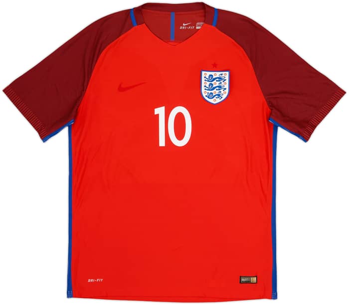 2016-17 England Authentic Away Shirt Rooney #10 - 4/10 - (XL)