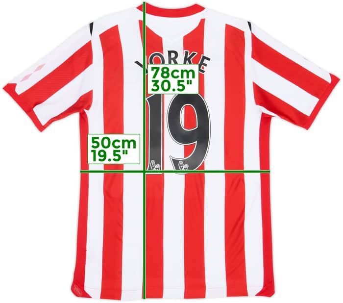 2008-09 Sunderland Home Shirt Yorke #19 - 6/10 - (L)