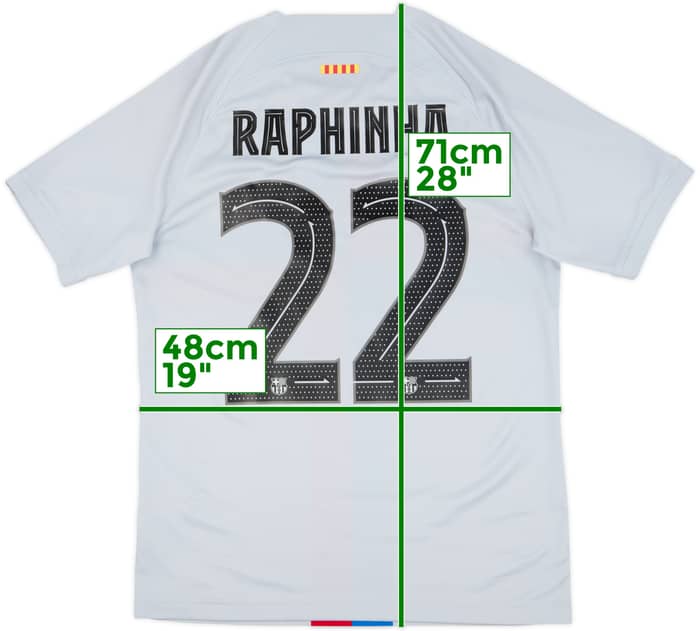 2022-23 Barcelona Third Shirt Raphinha #22 - 9/10 - (M)