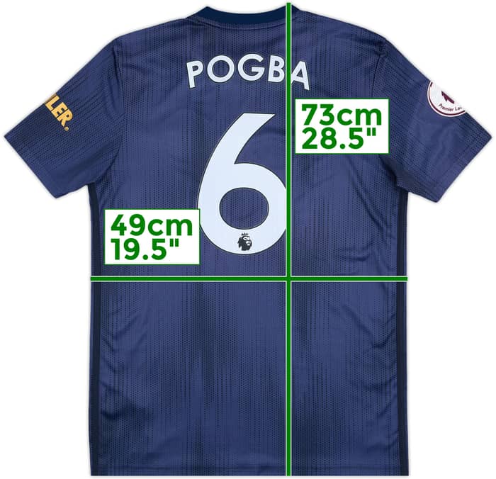 2018-19 Manchester United Third Shirt Pogba #6 - 7/10 - (M)