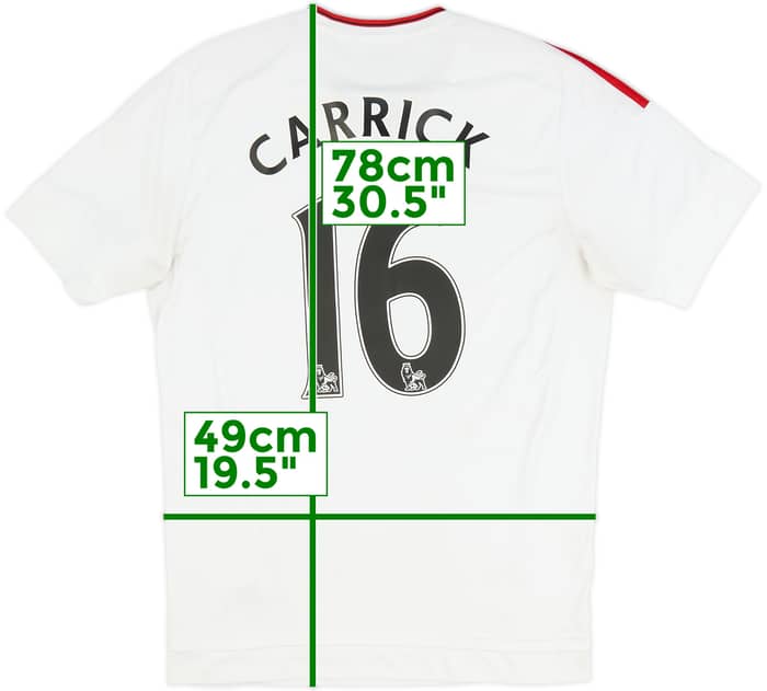 2015-16 Manchester United Away Shirt Carrick #16 - 5/10 - (M)