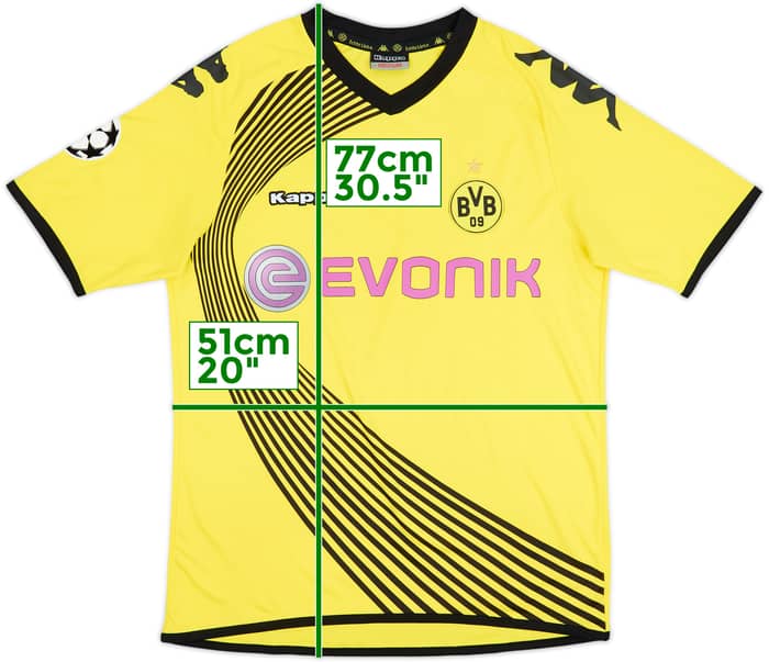 2011-12 Borussia Dortmund European Home Shirt - 8/10 - (M)