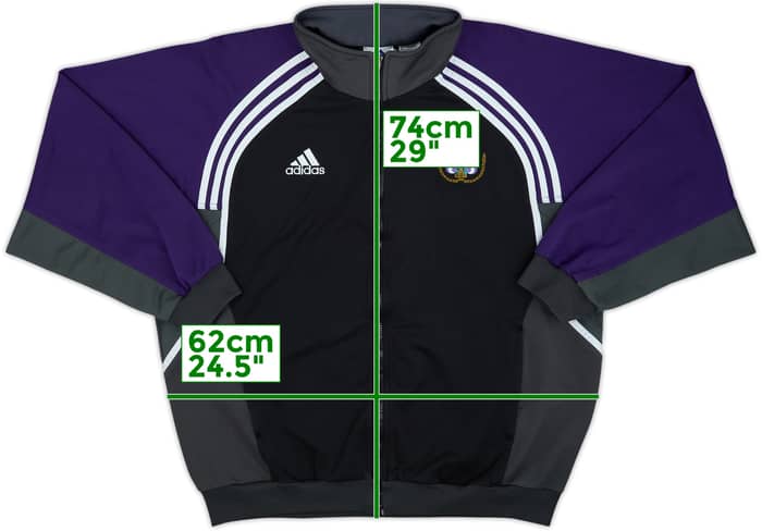 2000-01 Anderlecht adidas Track Jacket - 8/10 - (L/XL)