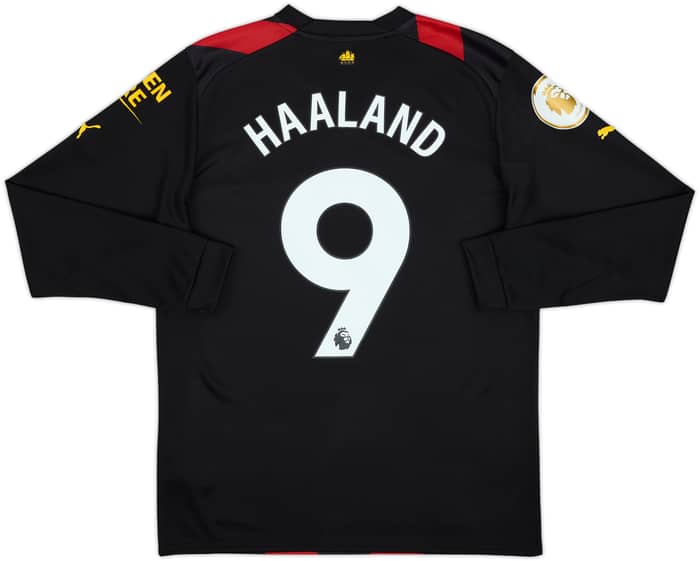 2022-23 Manchester City Away L/S Shirt Haaland #9 (M)