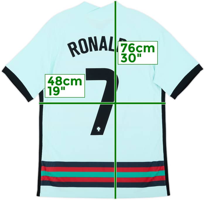 2020-22 Portugal Authentic Away Shirt Ronaldo #7 - 9/10 - (M)
