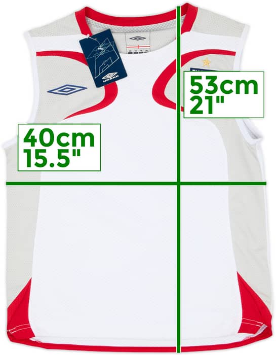 2007-08 England Umbro Training Vest (M.Boys)
