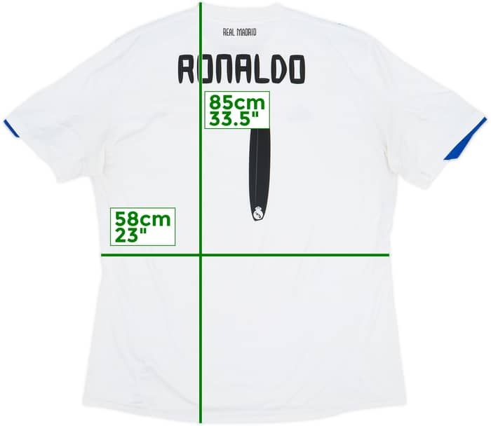 2010-11 Real Madrid Camiseta de local Ronaldo #7 - 6/10 - (XXL)