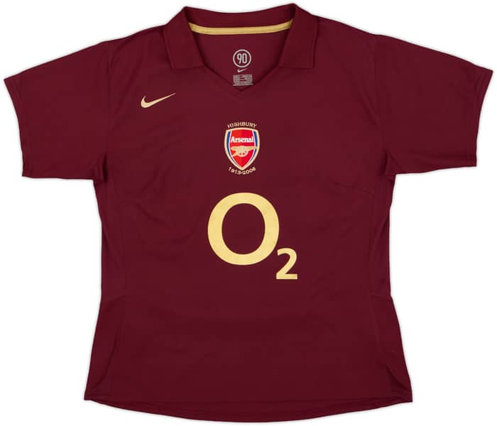 2005-06 Arsenal Home Shirt - 10/10 - (Women's M)