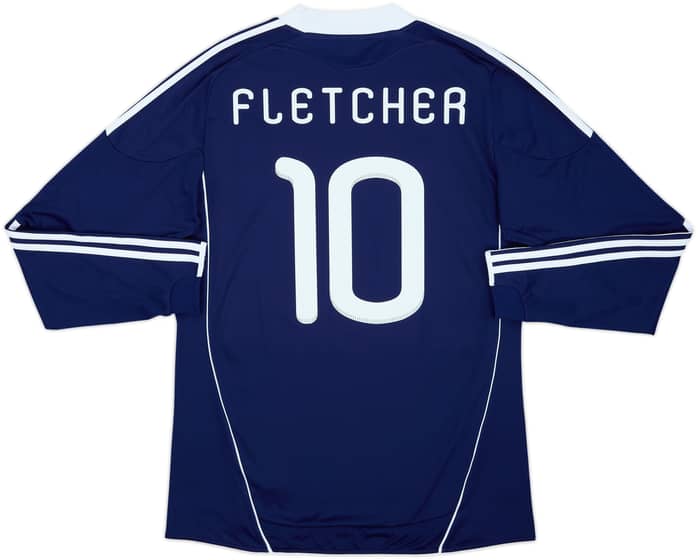 2010-11 Scotland Home L/S Shirt Fletcher #10 - 9/10 - (L)