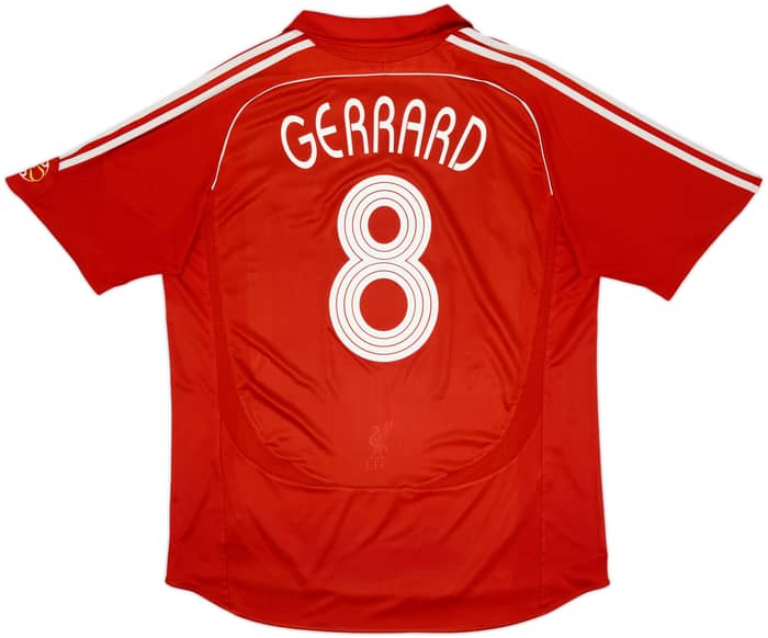 2006-08 Liverpool Home Shirt Gerrard #8 - 5/10 - (XL)