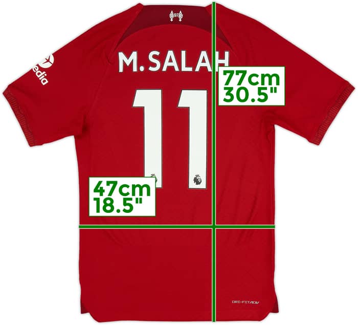 Camiseta auténtica de local del Liverpool 2022-23 M.Salah #11 - 10/10 - (S)