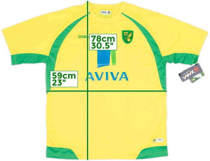 2010-11 Norwich Home Shirt (XL)