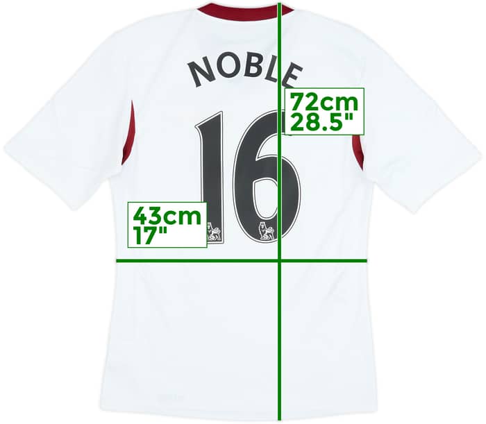 Camiseta de visitante del West Ham 2013-14 Noble #16 - 8/10 - (S)