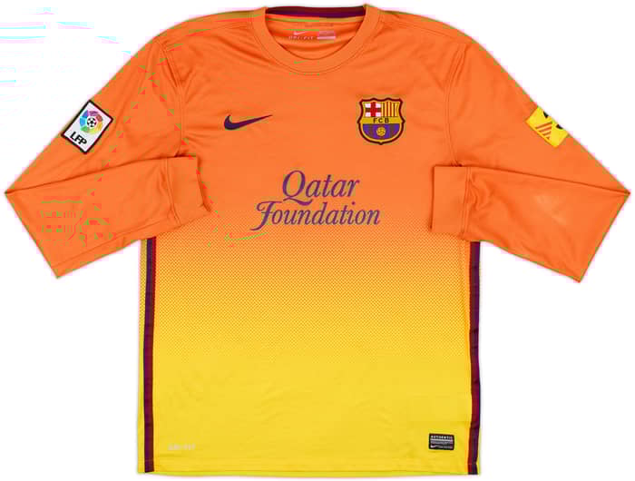 2012-13 Barcelona Away L/S Shirt Messi #10 - 6/10 - (M)