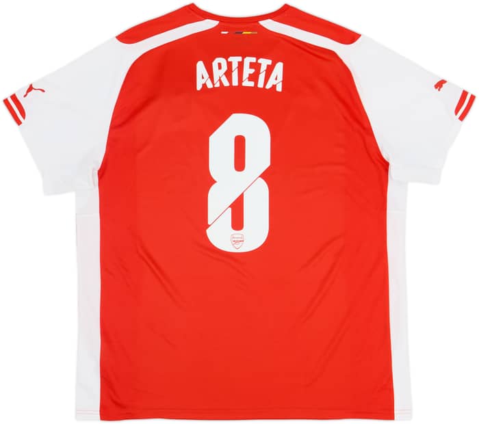 Camiseta de local del Arsenal 2014-15 Arteta #8 - 7/10 - (XXL)