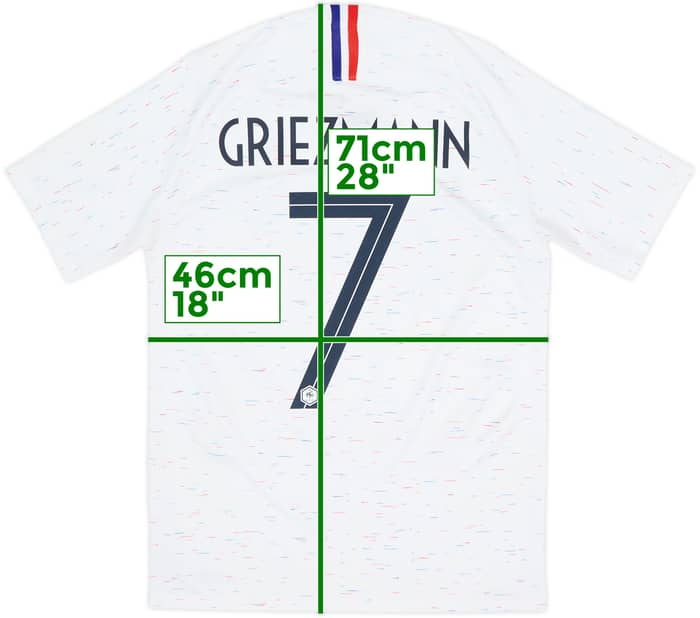 2018 France Away Shirt Griezmann #7 - 8/10 - (S)