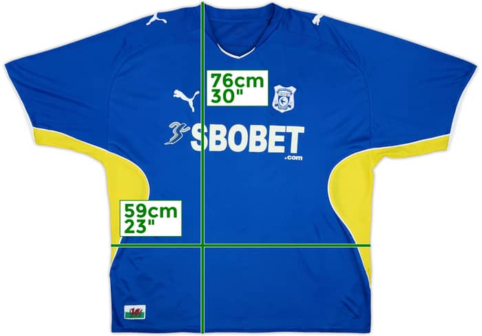 2009-10 Cardiff Home Shirt - 7/10 - (XL)