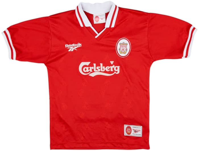 1996-98 Liverpool Home Shirt Owen #18 - 8/10 - (Y)