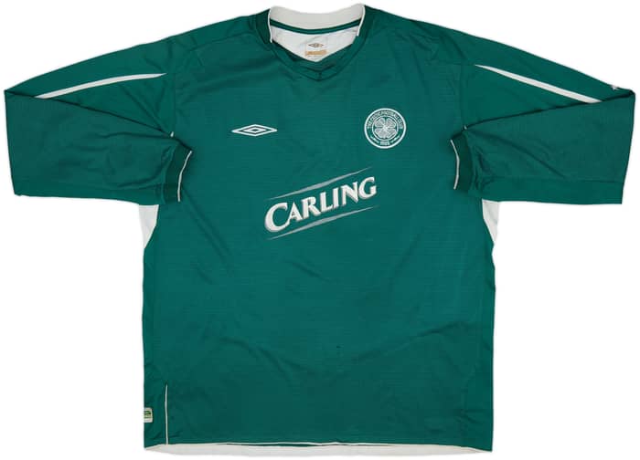 2004-05 Celtic Away L/S Shirt - 4/10 - (XXL)
