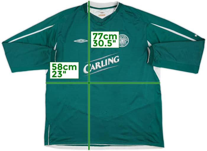 2004-05 Celtic Away L/S Shirt - 4/10 - (XXL)