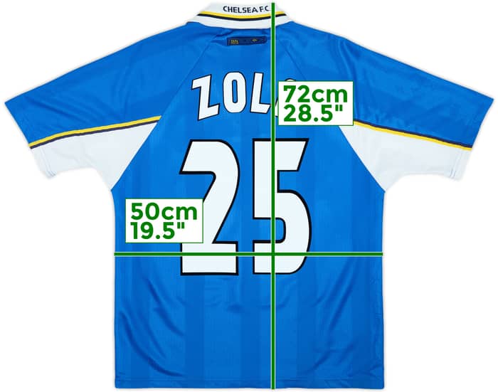 1997-99 Chelsea Camiseta Local Zola #25 - 8/10 - (Y)