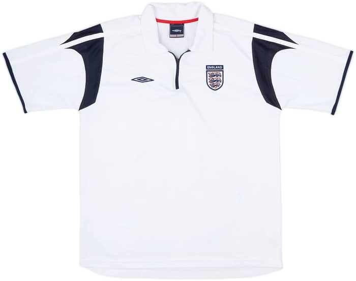 2004-06 England Umbro 1/4 Zip Polo Shirt - 6/10 - (L)